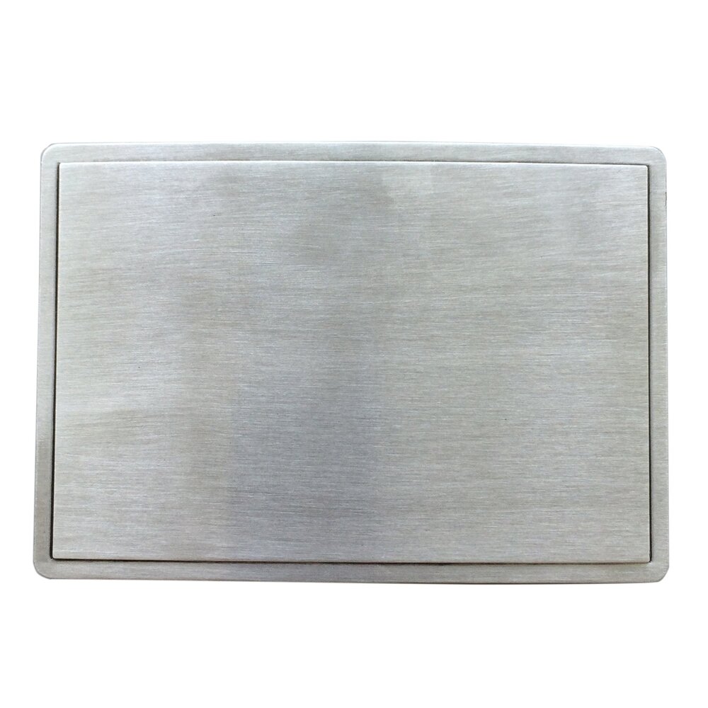 9733 Antique Brushed Silver Rectangle Blank Belt Buckle For Engraving